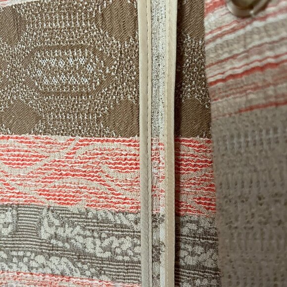 Basler Luxury Blazer Peach Irridescent Duster Snap Button Collarless Womens 8 US - Picture 10 of 13